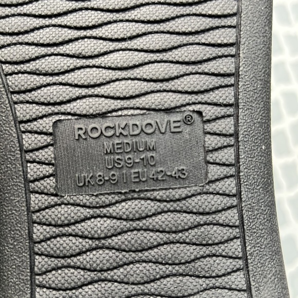 Rock dove Waffleknit and terry cloth Slip on Comfort home Slippers - Picture 5 of 5